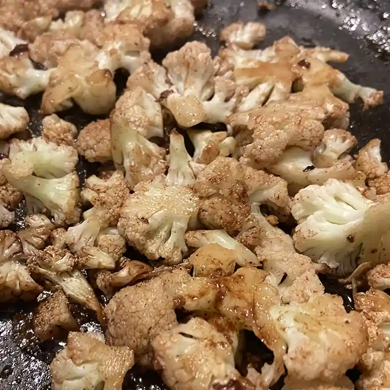 Sweet Cauliflower in frying pan wh788